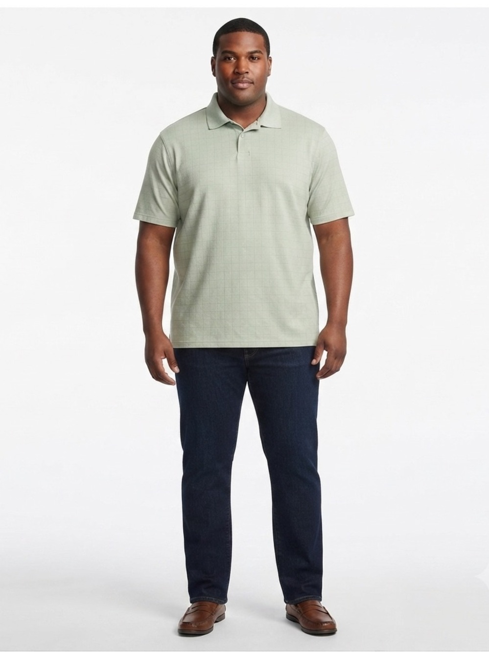 Haggar Green Polo Shirt Soft Breathable Casual